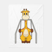 Giraffe Swing Fleece Deken (Voorkant)