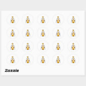 Giraffe Swing Ronde Sticker (Vel)