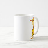 Giraffe T-shirt voor kinderen Koffiemok (Voorkant rechts)
