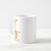 Giraffe T-shirt voor kinderen Koffiemok (Voorkant links)