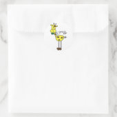 Giraffe T-shirts en cadeautjes op de sticker (Tas)