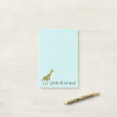 Giraffe Tall en Proud Post-it® Notes (Op bureau)