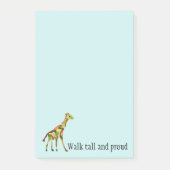 Giraffe Tall en Proud Post-it® Notes (Voorkant)
