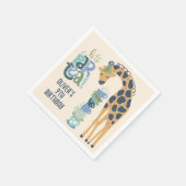 Giraffe Tea Party Kids Verjaardagsfeest Servet (Hoek)