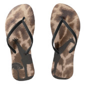 Giraffe teenslippers (Voetbed)