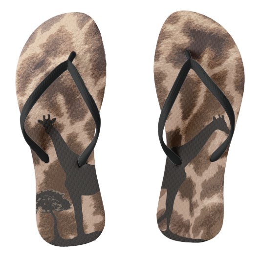 Giraffe teenslippers (Voetbed)