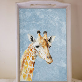 Giraffe tegen een Blue Sky Decoupage Tissuepapier