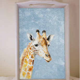Giraffe tegen een Blue Sky Decoupage Tissuepapier