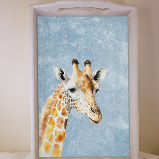 Giraffe tegen een Blue Sky Decoupage Tissuepapier