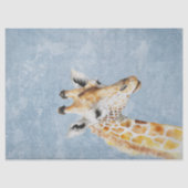 Giraffe tegen een Blue Sky Decoupage Tissuepapier (Voorkant)