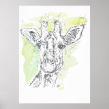 Giraffe tekenen.