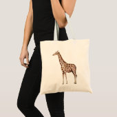 Giraffe tekenfilm tote bag (Voorkant (product))