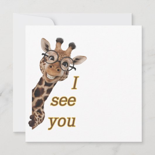 Giraffe.Text.I see you Kaart (Voorkant)