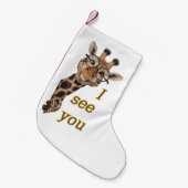 Giraffe.Text.I see you Kleine Kerstsok (Voorkant (Hangend))