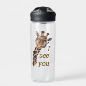 Giraffe.Text.I see you Waterfles (Voorkant)