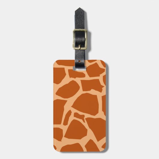 Giraffe Texture Bagagelabel (Voorkant verticaal)
