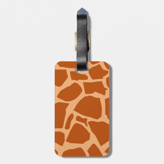 Giraffe Texture Bagagelabel (Achterkant verticaal)