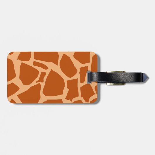 Giraffe Texture Bagagelabel (Achterkant horizontaal)