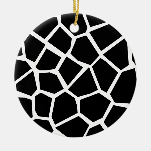 Giraffe textuur keramisch ornament (Voorkant)