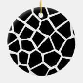 Giraffe textuur keramisch ornament (Achterkant)