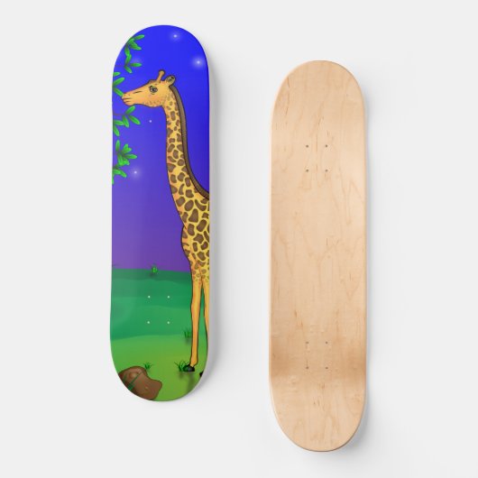 Giraffe Th-Schatkbord Persoonlijk Skateboard (Voorkant)