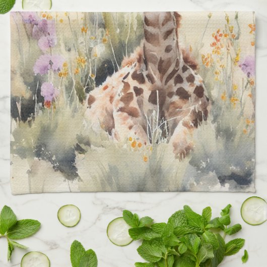 Giraffe Theedoek (Gevouwen)