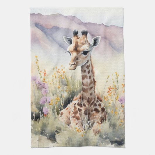 Giraffe Theedoek (Verticaal)