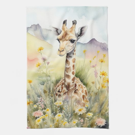 Giraffe Theedoek (Verticaal)