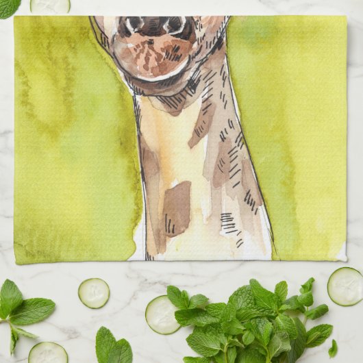 Giraffe Theedoek (Gevouwen)