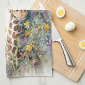Giraffe Theedoek (Quarter Fold)