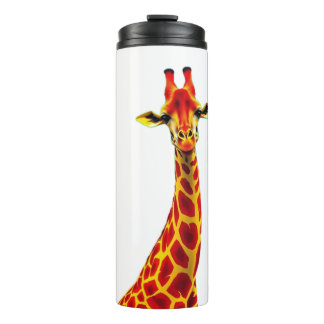 Giraffe Thermo / Thermobeker met giraf opdruk Thermosbeker