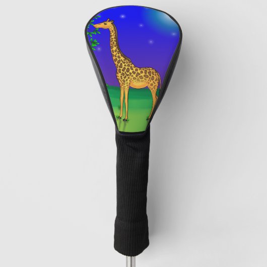Giraffe Thormed Golf Head Hoesje Golfheadcover (Voorkant)