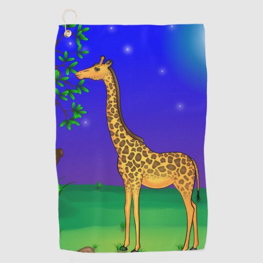 Giraffe ThRapport Golf Towel Golfhanddoek (Voorkant)