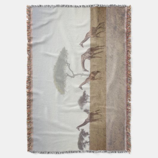 Giraffe Throw Blanket Deken (Voorkant Verticaal)