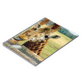 Giraffe tikt op Tongue Out notebook Notitieboek (Linkerzijde)