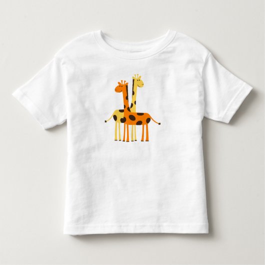 Giraffe Toddler Ruffle Dress Kinder Shirts (Voorkant)