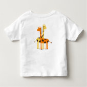 Giraffe Toddler Ruffle Dress Kinder Shirts (Achterkant)