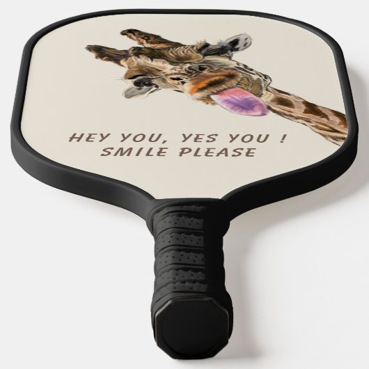 Giraffe Tongue Afspelen Pickleball Paddle Smile (Laagn)