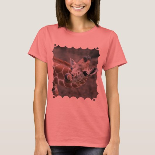 Giraffe Tongue Dames T-shirt (Voorkant)