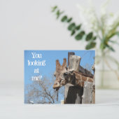 Giraffe Tongues Briefkaart (Staand voorkant)