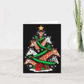 Giraffe Tree Christmas Giraffe Lover Xmas Squad Me Kaart (Voorkant)