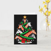 Giraffe Tree Christmas Giraffe Lover Xmas Squad Me Kaart (Gele Bloem)