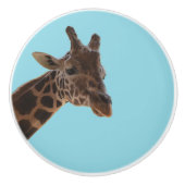 Giraffe trekknop keramische knop (Voorkant)