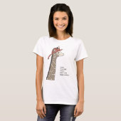 giraffe trivia t-shirt (Voorkant volledig)
