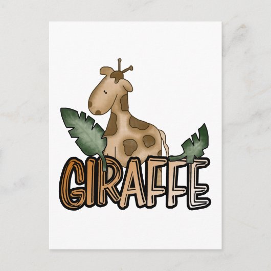 Giraffe Tshirts en cadeaus Briefkaart (Voorkant)