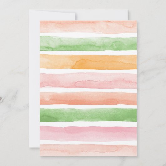 Giraffe Tweede Verjaardagsfeestuitnodiging Kaart (Achterkant)