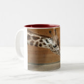 Giraffe Tweekleurige Koffiemok (Voorkant links)