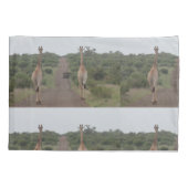 Giraffe Twins Africa personaliseert Destiny Destin Kussensloop (Achterkant)