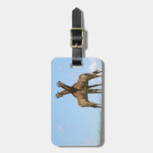 Giraffe Twins Bagagelabel (Voorkant verticaal)
