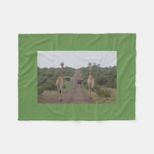 Giraffe Twins Cute Personalize Destiny's Fleece Deken